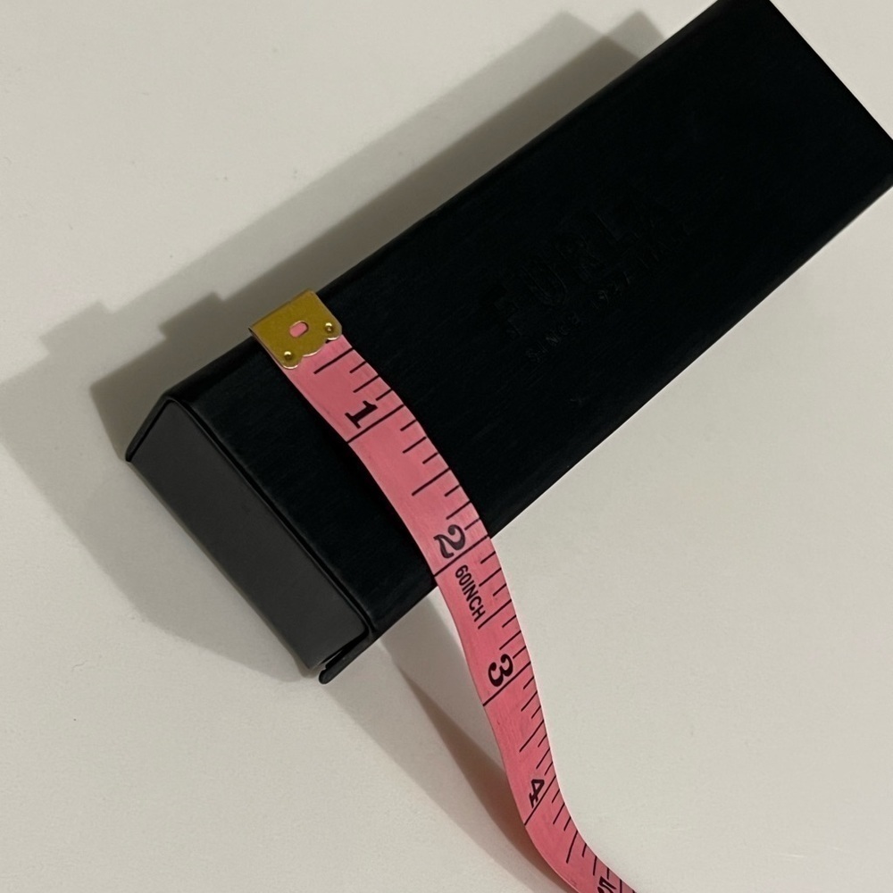 Furla authentic glasses case, hard shell, black, velour interior 6”x1.5”x2” - Picture 7 of 9